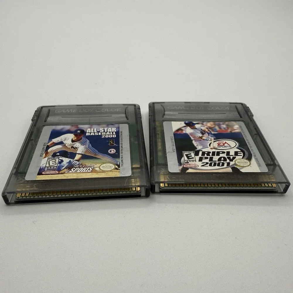 Lots Of 2 Gameboy Color ( Triple Play 2001 And All Star Baseball 2000 ) Games